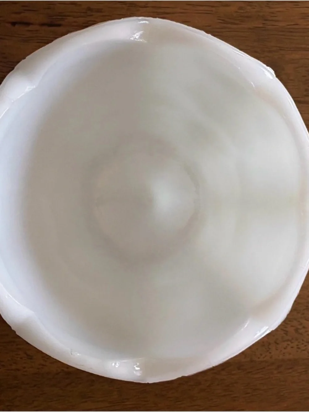 Vintage Milk Glass Grape Pattern Footed Pedestal Vase Planter